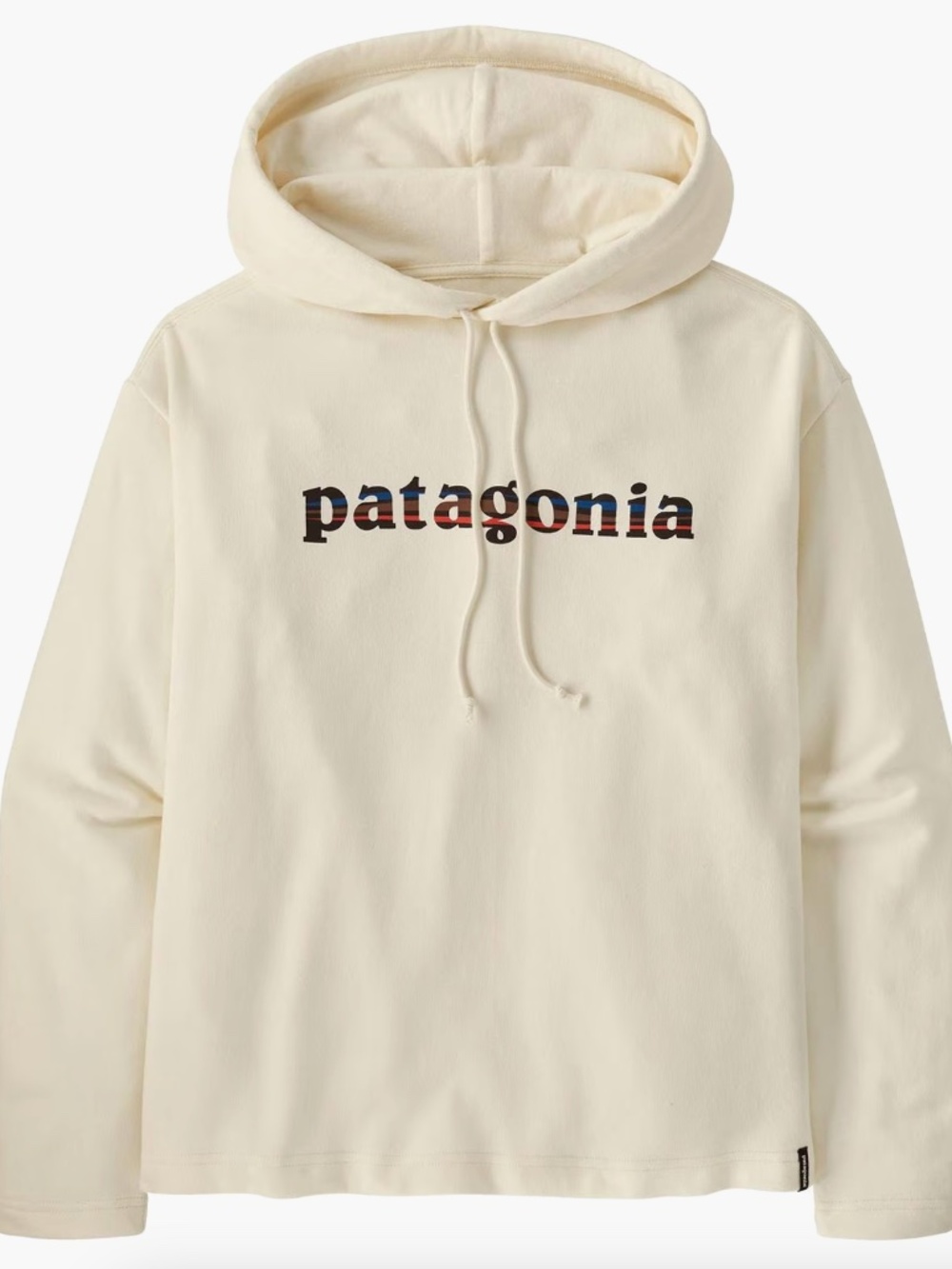 Patagonia Lightweight '73 Text Logo Wildrise Hoodie Birch White Small